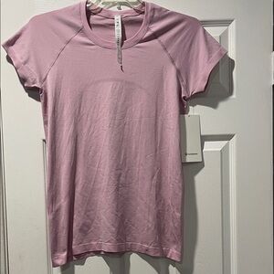 lululemon athletica Light Pink Short Sleeve Top